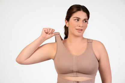 Post-Surgical Front-Closure Bra | High-Compression Recovery & Minimizer Bra