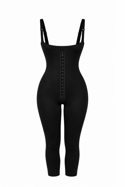 Stage 2 Sleeveless Compression Bodysuit | Open Gusset Ankle Length Post-BBL Recovery