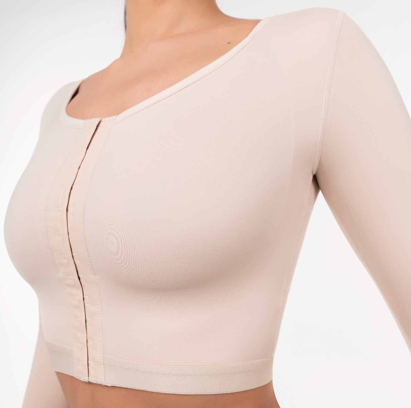 Post-Surgical Bra with Sleeves & Posture Correction | Arm Compression Recovery Bra