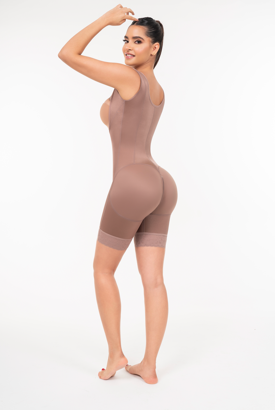 Stage 2 Sleeveless Open Bust Bodysuit | Short Length Post-Surgical Compression Garment