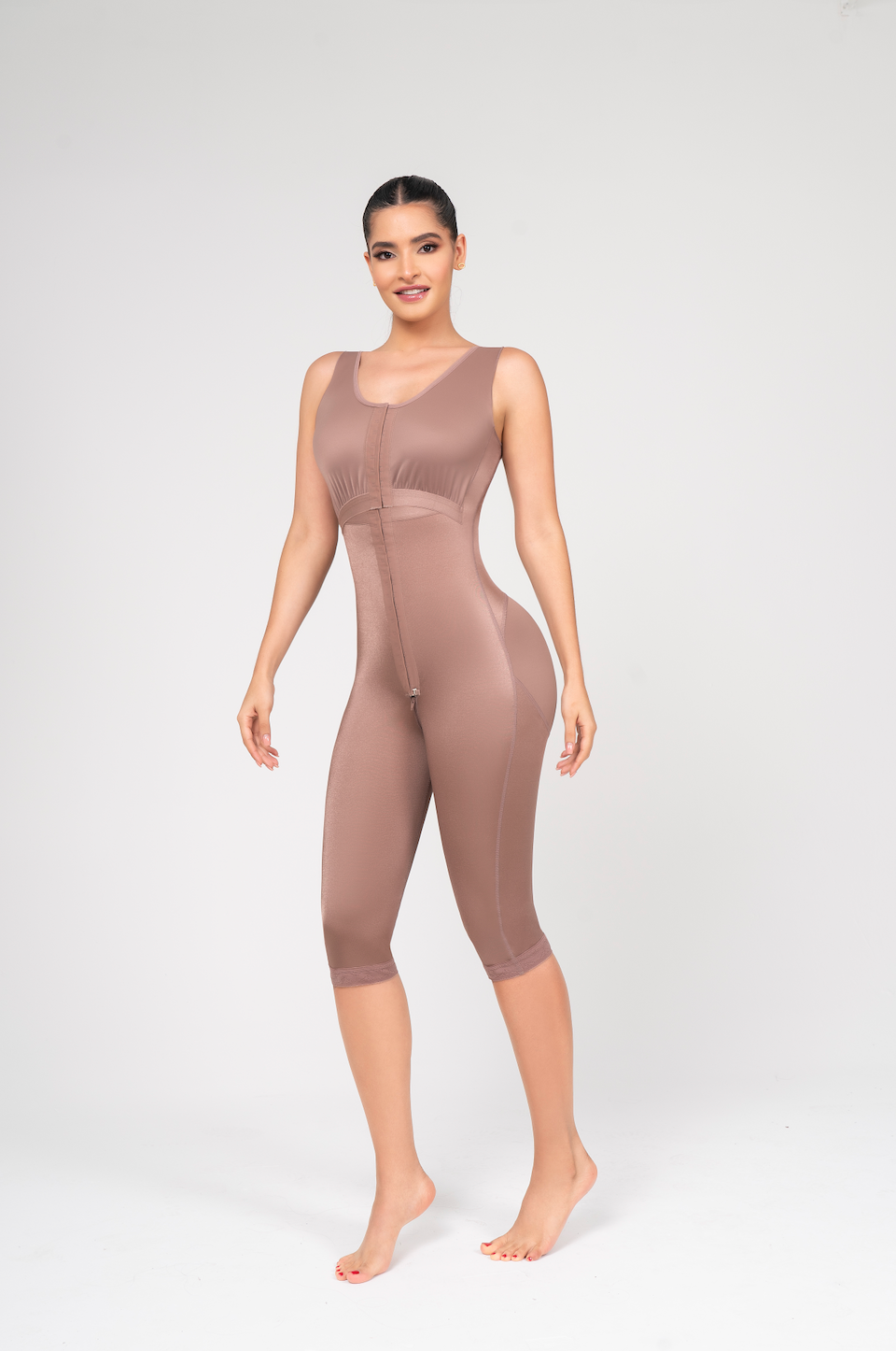 Stage 2 Full Bust Coverage Bodysuit | Calf Length Post-Surgical Compression Garment