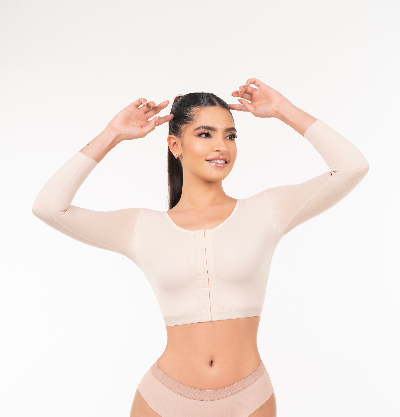 Post-Surgical Bra with Sleeves & Posture Correction | Arm Compression Recovery Bra