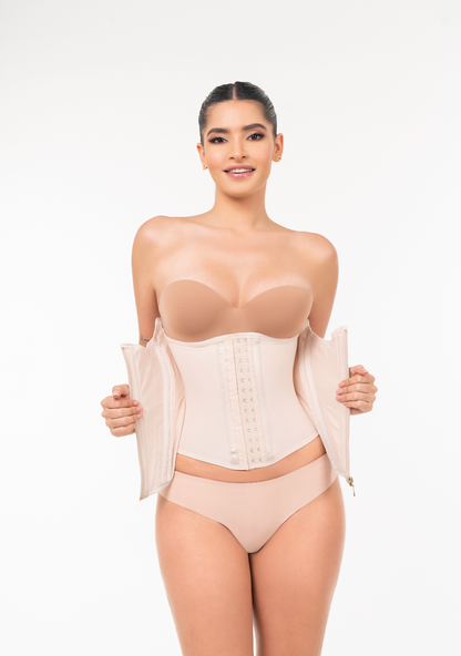 Hourglass High-Compression Waist Trainer | Posture Correction & Waist Slimming Cincher
