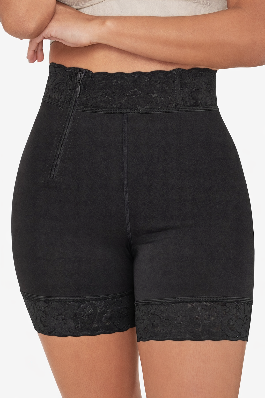 Slim Hi-Cut BBL Shorts | Butt Lift & Waist Sculpting Powernet Compression Shorts