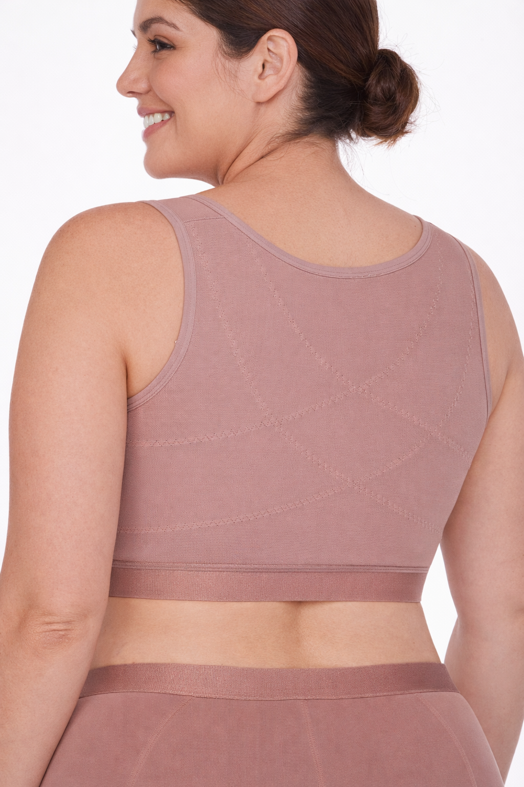 Post-Surgical Support Bra with Posture Correction | High-Compression Powernet Bra