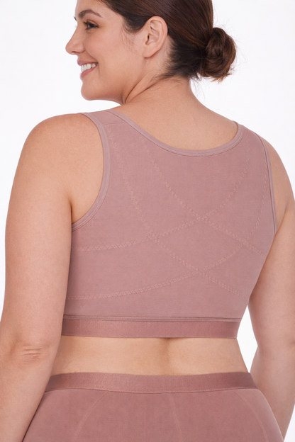 Post-Surgical Support Bra with Posture Correction | High-Compression Powernet Bra