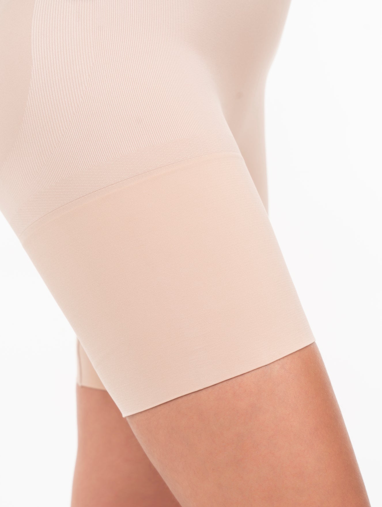 Seamless High-Waist Butt Lifting Mid-Length Shorts | Waist & Thigh Compression Shapewear
