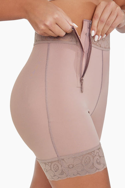 Slim Hi-Cut BBL Shorts | Butt Lift & Waist Sculpting Powernet Compression Shorts